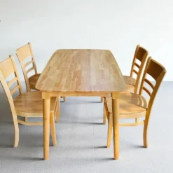 Bàn ăn gỗ Cao su 4 ghế Nội Thất Thịnh Phát Đà Nẵng