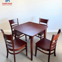 Bàn ăn gỗ Cao su 4 ghế đẹp Nội Thất Thịnh Phát Đà Nẵng