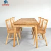 Bàn ăn gỗ Cao su 6 ghế đẹp Nội Thất Thịnh Phát Đà Nẵng