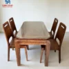 Bàn ăn gỗ Sồi mặt gỗ 4 ghế Nội Thất Thịnh Phát Đà Nẵng