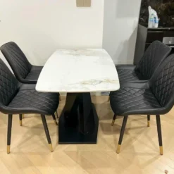 Bàn ăn mặt đá nhập khẩu 4 ghế giá tốt Nội Thất Thịnh Phát Đà Nẵng