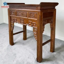 Bàn thờ gỗ Tràm 1 tầng chạm Nội Thất Thịnh Phát Đà Nẵng giá tốt