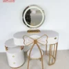 Bàn trang điểm gỗ MDF tab tròn ghế bướm Nội Thất Thịnh Phát Đà Nẵng