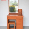 Bàn trang điểm gỗ XĐ gương gợn sóng góc trực diện rất đẹp tại Showroom Thịnh Phát Đà Nẵng