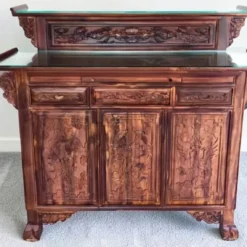 Bàn thờ gỗ Chiu Liu 2 tầng hộc tủ Nội Thất Thịnh Phát