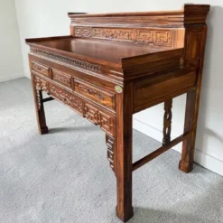 Bàn thờ gỗ Chiu Liu 2 tầng sệ vuông Nội Thất Thịnh Phát đẹp