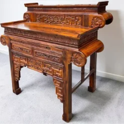 Bàn thờ gỗ Chiu Liu 2 tầng tai cuốn sệ Nội Thất Thịnh Phát Đà Nẵng