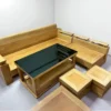 Sofa phòng khách gỗ Beech mẫu góc chữ L sang trọng tại Nội Thất Thịnh Phát Đà Nẵng
