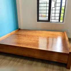 Giường gỗ Hương Xám mẫu 2 đầu bằng Nội Thất Thịnh Phát Đà Nẵng