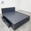 Giường gỗ MDF Thái ngăn kéo đầu bo tròn chất lượng cao tại Đà Nẵng