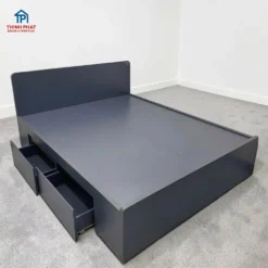 Giường gỗ MDF Thái ngăn kéo đầu bo tròn chất lượng cao tại Đà Nẵng