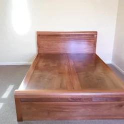 Giường gỗ Xoan Đào mẫu ngăn kéo Nội Thất Thịnh Phát Đà Nẵng-ảnh chính diện