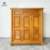 Tủ giày 3 cánh cao Hương xám góc trực diện đẹp tại Nội thất Thịnh Phát Đà Nẵng