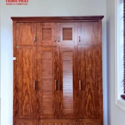 Tủ quần áo gỗ Cẩm 2 tầng 4 cánh Nội Thất Thịnh Phát Đà Nẵng