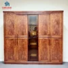 Tủ quần áo gỗ Cẩm 5 cánh chân thuyền kính Nội Thất Thịnh Phát Đà Nẵng