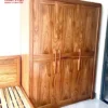 Tủ quần áo gỗ Hương Xám 3 cánh sóng Nội Thất Thịnh Phát Đà Nẵng