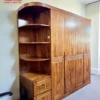 Tủ quần áo gỗ Hương Xám 4 cánh sóng kệ Nội Thất Thịnh Phát Đà Nẵng
