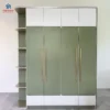 Tủ quần áo gỗ MDF 2 tầng kèm kệ 2 màu tại Nội thất Thịnh Phát