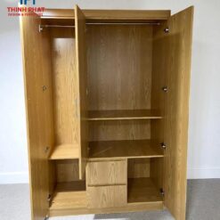 Tủ quần áo gỗ MDF 3 cánh đẹp Nội Thất Thịnh Phát Đà Nẵng