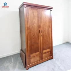 Tủ quần áo gỗ Xoan Đào 2 cánh phẳng Nội Thất Thịnh Phát Đà Nẵng