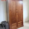 Tủ quần áo gỗ Xoan Đào 2 cánh phẳng Nội Thất Thịnh Phát Đà Nẵng