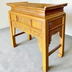 Bàn thờ gỗ Mít 1 tầng chạm Nội Thất Thịnh Phát cao cấp