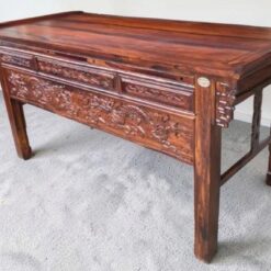 Bàn thờ gỗ Chiu Liu 1 tầng chạm 3 mặt Nội Thất Thịnh Phát đẹp