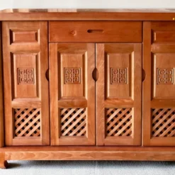 Tủ giày lưới tay âm Gỗ Xoan Đào Nội Thất Thịnh Phát đẹp