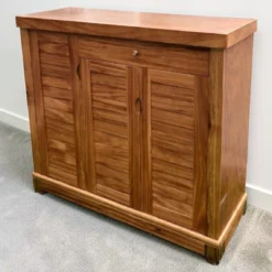 Tủ giày gỗ Hương Xám lá ngang Nội Thất Thịnh Phát giá tốt