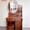 Bàn trang điểm gỗ Cẩm gương oval Nội Thất Thịnh Phát Đà Nẵng