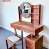 Bàn trang điểm gỗ Cẩm sóng gương tròn Nội Thất Thịnh Phát Đà Nẵng