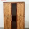 Tủ quần áo gỗ Hương Xám 3 cánh sóng kính trực diện tại Thịnh Phát Đà Nẵng