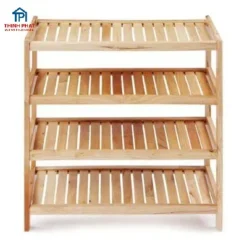 kệ để giày dép gỗ 4 tầng cho gia đình tại Đà Nẵng