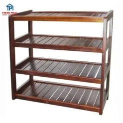 kệ dép gỗ 4 tầng tiện dụng cho không gian phòng khách tại Đà Nẵng