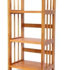 kệ sách gỗ nhiều tầng ngang 50cm phù hợp nhà phố tại Đà Nẵng