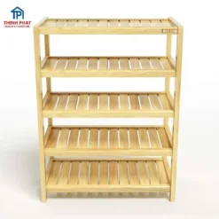 kệ giày dép gỗ 5 tầng thiết kế gọn gàng cho không gian sống tại Đà Nẵng