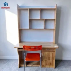 Bàn học kèm kệ sách bằng gỗ Nội Thất Thịnh Phát giá tốt