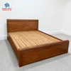 giường vạt gỗ xoan đào tự nhiên thiết kế đơn giản chắc chắn phòng ngủ Đà Nẵng