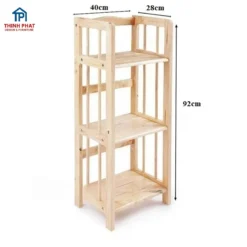 kệ sách gỗ mini ngang 40cm tối ưu không gian sống cho căn hộ Đà Nẵng