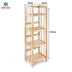 kệ để sách gỗ nhỏ 40cm nhiều tầng phù hợp không gian phòng khách Đà Nẵng