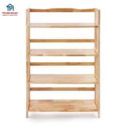 kệ sách đứng 5 tầng gỗ tự nhiên rộng 80cm cho chung cư Đà Nẵng