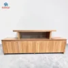 Kệ tivi MDF vân gỗ phong cách Nhật thiết kế tối giản có kệ mở và tủ cánh lật tiện dụng tại Đà Nẵng