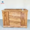 Tủ quần áo gỗ Hương Xám mẫu Nhật cánh đôi thiết kế tối giản nhiều ngăn tiện dụng ảnh chính diện