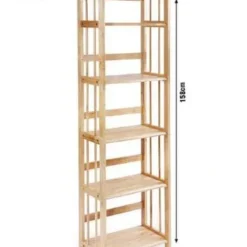 kệ sách đứng 5 tầng gỗ rộng 50cm cho chung cư tại Đà Nẵng