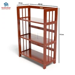 kệ sách gỗ đứng ngang 80cm thiết kế nhiều tầng cho nội thất Đà Nẵng
