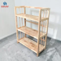 kệ sách gỗ đứng ngang 60cm 3 tầng cho phòng khách tại Đà Nẵng