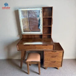 Bàn trang điểm gỗ Cẩm gương vuông tab lệch tại Thịnh Phát Đà Nẵng