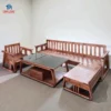 Sofa gỗ Sồi tân cổ điển với thiết kế hiện đại và vân gỗ tự nhiên tại showroom Thịnh Phát Đà Nẵng