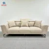 Sofa Nỉ Tựa Gật Gù Màu Kem Hiện Đại chống nước tại Thịnh Phát Đà Nẵng