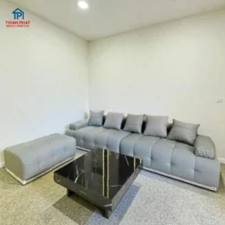 Sofa da Lounge thấp khối vuông góc phải tại Nội thất Thịnh Phát